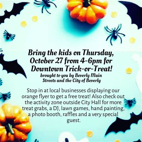 Free Trick Or Treating Event 102722