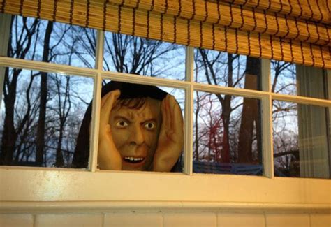 Scary Peeping Tom Window Prop