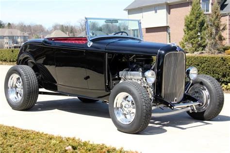 32 Steel Deuce Coupe Roadster 5 Speed Black Sharp Steel Classic Ford