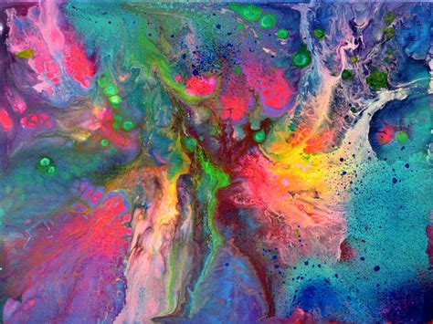 Small Abstract 9 Abstract Fluid Painting Painting By