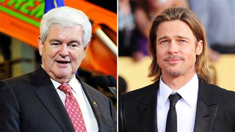 Newt Gingrich Wants Brad Pitt To Play Him On Screen The Hollywood