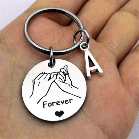 Forever Stainless Steel Couple Keychain T For Your Boyfriend