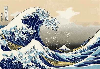 Japanese Wave Painting Fuji Hokusai