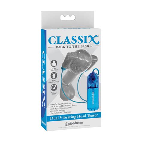 classix dual vibrating head teaser blue clear