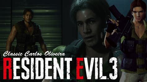 Resident Evil 3 Remake Classic Oliveira Mod Youtube