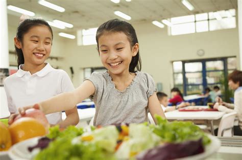Kids Eating Healthy School Lunches