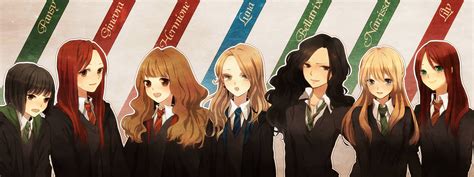 kirikawa juu harry potter bellatrix lestrange ginny weasley hermione granger lily evans luna