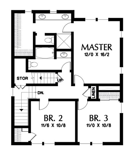 Craftsman Style House Plan 4 Beds 35 Baths 2543 Sqft Plan 48 678