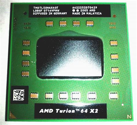 Amd Turion 64 X2 Dual Core Mobile Ml 50 Oem Cpu Tmdtl50hax4ct