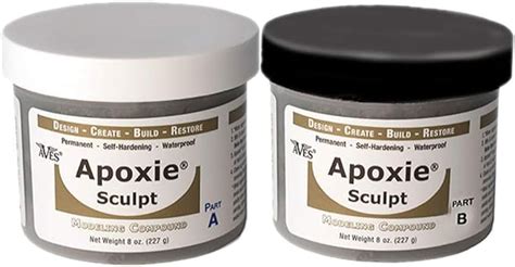 Aves Apoxie Sculpt 2 Part Modeling Compound A And B 1 Pound Silver