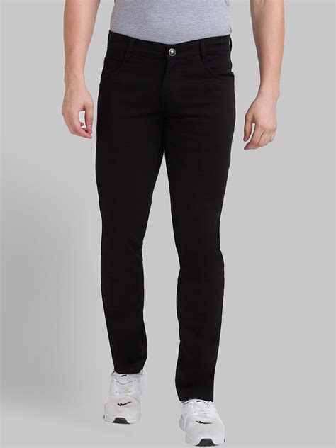 Parx Men Black Tapered Fit Stretchable Jeans Price History