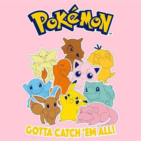 buy girl s pokemon gotta catch em all group t shirt light pink small online at lowest price