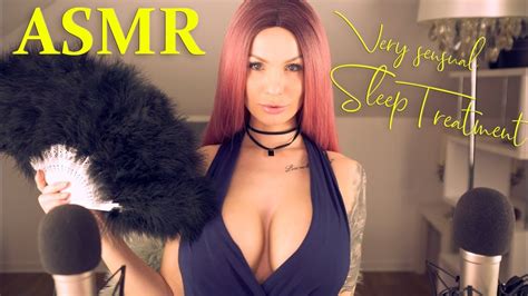 Asmr Very Sensual Sleep Treatment Feather Whispering Hand Movements And Hair Brushing Sounds For