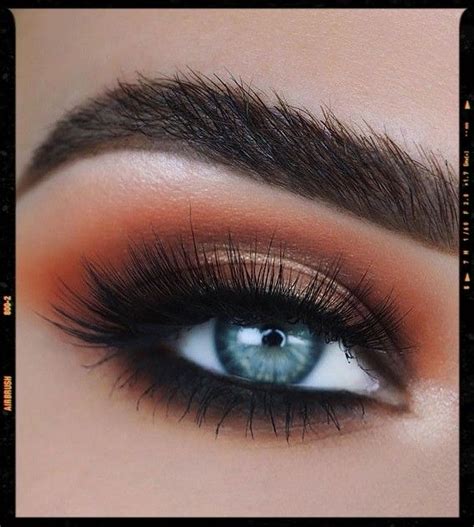 Beautiful Burnt Orange And Brown Makeup Look Fall Eye Makeup Burnt