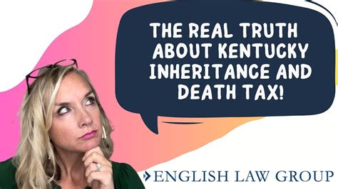 The Truth About Kentucky Inheritance Tax And Death Tax Youtube