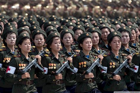 North Korean Female Military Ultra Hd Desktop Background
