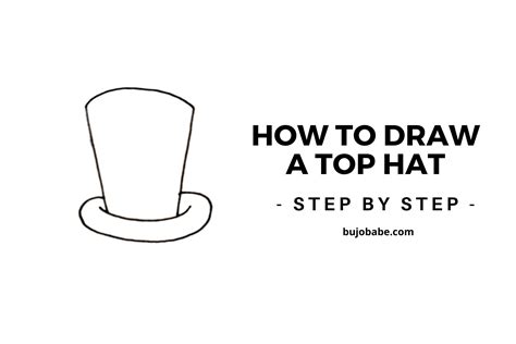 How To Draw A Top Hat Step By Step Bujo Babe