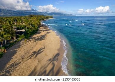 Laniakea Beach North Shore Oahu Hawaii Stock Photo 2133465535