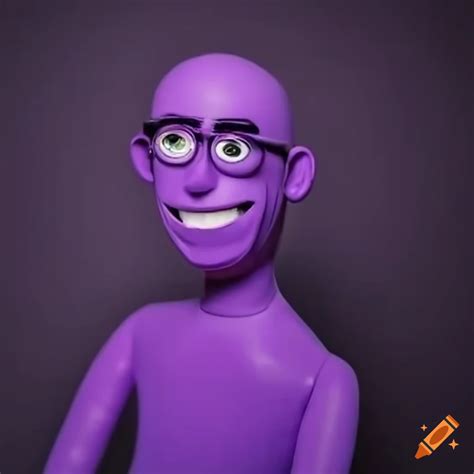 Pixar Style Purple Character Illustration On Craiyon