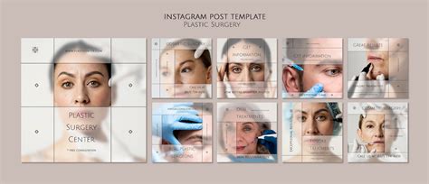 Premium Psd Plastic Surgery Instagram Posts Template
