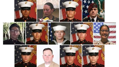 13 Service Members Killed In Kabul Attack Honored With The