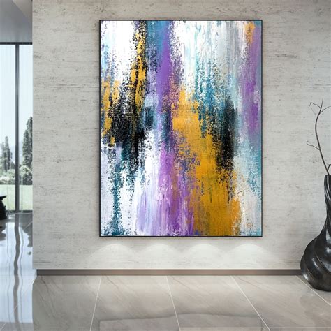 Large Abstract Painting Large Abstract Painting On Canvas Etsy