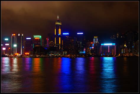 Hong Kong Watercityscape At Night By Captamzai On Deviantart