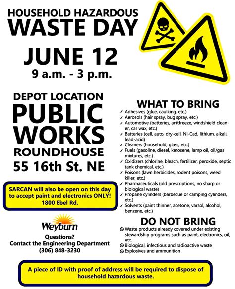 Are You Ready For Household Hazardous Waste Day This Saturday