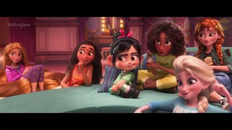 Wreck It Ralph 2 Disney Princesses Merida Speaking Part Youtube