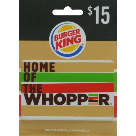 Customer service said i did not qualify even though i did everything asked. BURGER KING $15 CARD - Walmart.com
