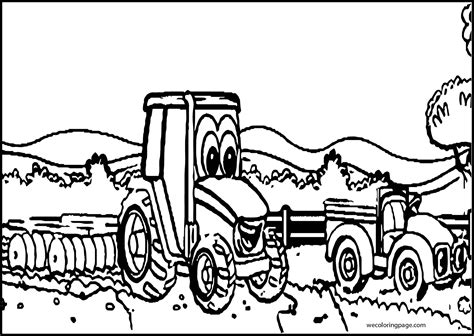 John Johnny Deere Tractor Coloring Page Wecoloringpage 29