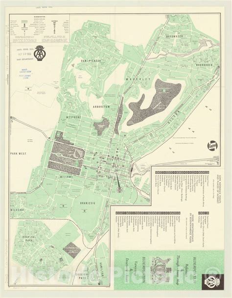 Map Bloemfontein South Africa 1963 Bloemfontein Reference And Through
