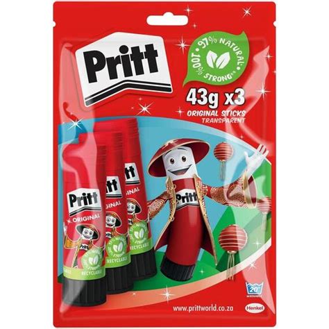 Pritt Glue Stick Value Pack 43gx3 Game