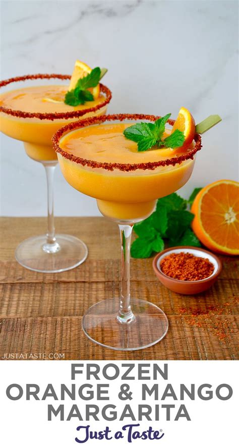 The cindy margurita strawberry and basal : Frozen Orange and Mango Margarita in 2020 | Refreshing ...