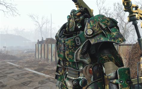 X 01 Enclave Power Armor Camoflage Retexture Standalone At Fallout 4
