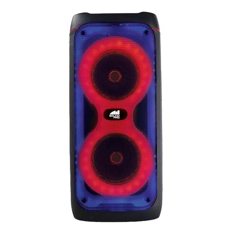 Naxa Portable Dual 4 Inch Bluetooth Party Speakers With Multi Color
