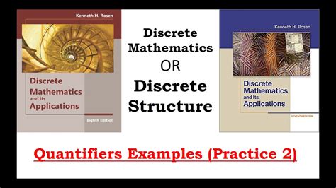 Dm Discrete Mathematics Quantifiers Examples Practice 2 Youtube