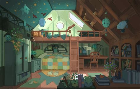 Fantasy Rooms Fantasy House Fantasy Places Bedroom Drawing House