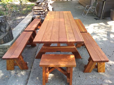 Forever Wood Picnic Tables Built To Last Decades Forever Redwood