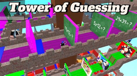 Mencoba Bermain Tower Of Guessing Roblox Youtube