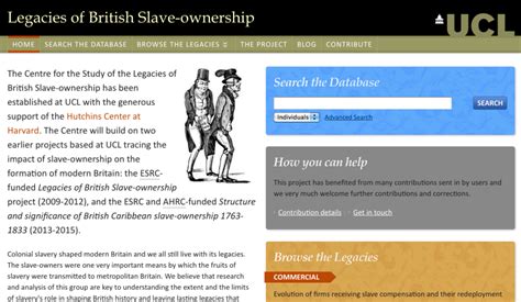 Legacies Of British Slave Ownership Isles Abroad