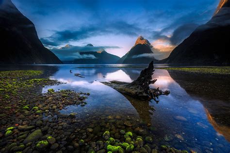 Nature Landscape Water Clouds New Zealand Lake Dead