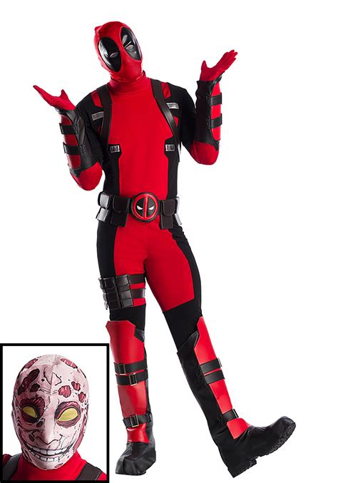 Premium Marvel Deadpool Plus Size Costume For Men