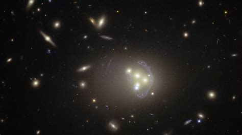 Hubble View Of The Galaxy Cluster Abell 3827 Youtube