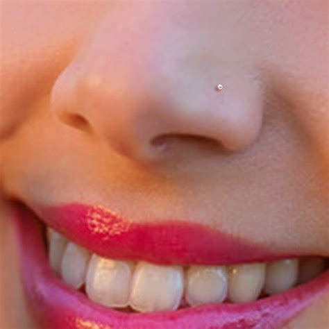 Tiny Rose Gold 1mm Ball Nose Stud Nose Ring Rose Gold Nose