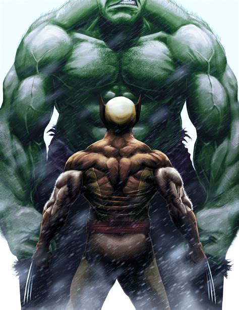 Artstation Wolverine Vs Hulk