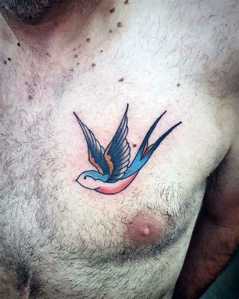 70 Traditional Swallow Tattoo Designs For Men Old School Birds