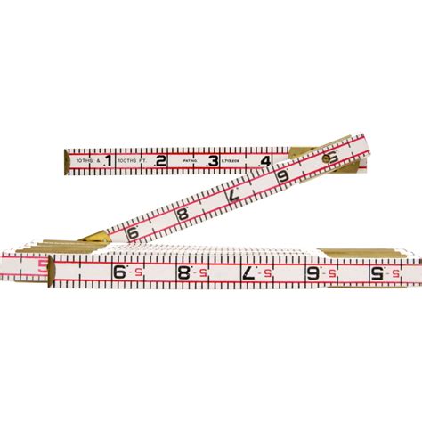 Lufkin 1066d Engineers Scale Wood Rule Red End 6 Inch X 58 Feet
