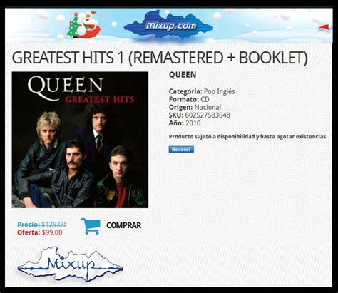 Queen En México Greatest Hits 1 Remastered Booklet En Mixup