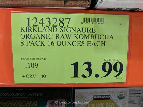 Kirkland Signature Organic Raw Ginger Lemonade Kombucha